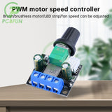 3.5A/1.5A DC12V/24V PWM Speed Controller Dimmer For Brush Brushless Motor LED Light Strip