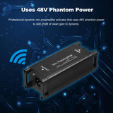 Mic Activator Ultra-Clean Gain Microphone Preamplifier Audio Booster for Studio orHome Recording Livestream Broadcast or Podcast