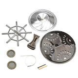 Resophonic Resonator Guitar Accessories with Resonator Cones Soundhole Screens Tailpiece Spiders Bridge Saddles Enduring
