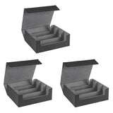 1800+ Card Deck Case for Trading Cards, Magnetic Card Storage Gray