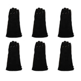 Extreme Heat&Fire Gloves Leather Stitching Black 16 Inches