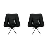 Swivel Chair Camping Portable Folding Chair 360 Rotating with Bag