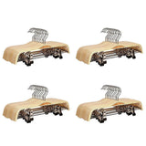 10 Pack Wooden Trousers/Skirt Hangers with Coat Clothes Hangers