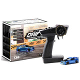 (Blue) 1:76 Turbo Racing C64 Drift RC Car With Gyro Radio Full Proportional Toys RTR DE jk