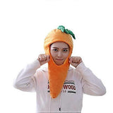 Adult Kids Lovely Tomato Shape Plush Hat Funny Broccoli Corn Headgear Cosplay Party Photo