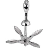 Grapnel Boat 15kg Stainless Steel Boat Folding Grapnel Anchor Docking Hardware For Marine Yacht