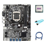 B75 Btc Mining Motherboard Lga1155 8xpcie Usb3.0 Miner Motherboard With G550 Cpu+sata Cable+rj45 Ne