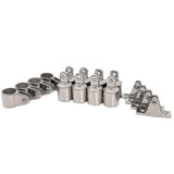 4 Bow 1 Inch Bimini Top Boat Stainless Steel Fittings Set - 16 Piece Ss316 1 Inch(25mm)