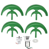 Wind Generator Lantern DoubleLayer 4 Blades Electricity Producer Device Assembly Parts 600W(12V )