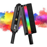 GODOX MINI LC500R 20W RGB Handheld Photography Lamp Portable LED Light LED Wand 2470mAh Battery Built in CRI95 2500K-8500K Dimmable 15 FX Effects Supp