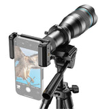 APEXEL APL-60XFR50 4K HD 60X Metal Monocular Telescope 50mm Telephoto Lens Multi-layer Coating with Tripod Stand & Phone Clip for Bird Watching/ Starg