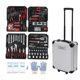 Repair Tool Combination Kit Chromium Vanadium Steel Mixing Tools for Mechanical Auto Home Maintenance UK Plug 230V