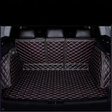 (C Black-red) Car Boot Liner for BMW X4 G02 2018-2023, Full Coverage Waterproof Antislip Antiscratch Trunk Pad Trunk Boot Liner Mats,D/Coffee