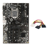 B250 BTC Mining Motherboard with 4PIN To SATA Cable 12XGraphics Card Slot LGA 1151 DDR4 USB3.0 for