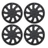 4Pcs Hub Cap Black Easy Installation Protective Wheel Hub Cap Cover for Cars Trucks Vans 13 Inches Steel Wheel