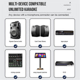 GM1. 1 Microphone UHF Frequency Adjustable Handheld Karaoke Mic for Show Teaching Red EU Plug