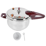 Pressure Cooker 80KPA Stainless Steel Multifunctional Multiple Security Guard with Ergonomic Handle Stovetop Pressure Cooker for Home Use 9L