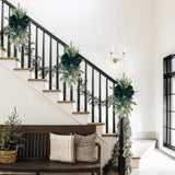 Christmas Stair Garland Stair Decoration Hanging Decoration Christmas Home Scene Layout