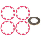 4 Pcs Car Wheel Rim Protectors Hub Rim Protection Guards Protection Ring Decor Strip Replacement for Telsa Model Y with 20 Inch Hub Red