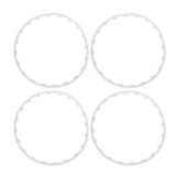 4PCS 20in Wheel Rim Protection Ring Wheel Edges Trim Tire Decoration Accessories Replacement For Tesla Model Y White