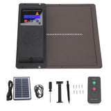 Automatic Chicken Coop Door USB Programmable Horizontal Solar Powered Chicken Coop Door Opener with Light Sensor Timer Remote Control for Home Farm B