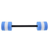Water Dumbbell EVA Corrosion Resistant Lightweight Floating Barbell for Aerobic Fitness Swimming Pool