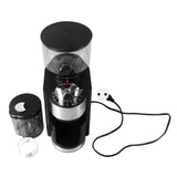 Electric Coffee Grinder Black Automatic Burr Grinder 25 Grind Setting Adjustable Large Capacity Electric Burr Mill EU Plug 220V