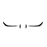 Front Bumper Spoiler for CLA45 C118 2020 2021 Glossy Black Bumper Spoilers Fog Lights Decorative Cov