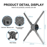 WiFi 3D Holographic Projector 615mm 722LED Holographic Player Fan for Image Video Store Advertising