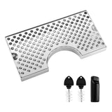 Beer Drip Tray for Kegerator, Stainless Steel Kegerator Drip Tray Beer Drip Tray for Beer Tap Cutout