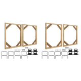4 Set DIY Solid Wood Canvas Frame Kit, 16X20 Inch Canvas Frame Stretcher Bars Wood for Oil Paintings