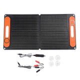 Easy Carry  80W Solar Panel Foldable Backpacking Charger with High Efficiency ABS Charging Board for Outdoor Activity