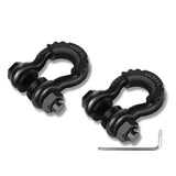 (Black) Upgraded D-Ring Shackles 3/4