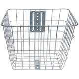 Professional Bicycles Front Basket Iron Wire Bike Basket Bikes Handlebar Basket (Silver)