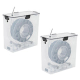 2Pcs 3D Printer Filament Dryer Box Airtight and Moisture-Resistant Real-Time Monitoring for 3D Print