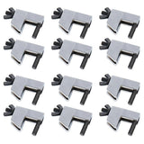 Brake Line Clamp, 12 Pcs Hose Pinch Clamp Pliers, Metal Brake Line Clamp Suitable for Flexible Hoses