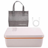 Heated Lunch Box Electric Lunch Box Self Heating Lunch Box Cordless Rechargeable 304 Food-Grade Stainless Steel 1L A