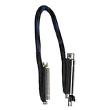 (60cm) Fast Speed 64GT/s PCIe 5.0 Right Exit GPU Extension Cable 270?? Turn Braided Wiring Cord Bidirectional Bandwidth For PC