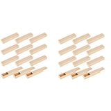 24 Pcs Unfinished Wood Box with Sliding Lid 9 X 2.2 X 1.2 Inch Small Wood Box Case Container Gift Je