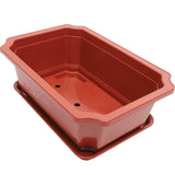 Classical Bonsai Pot Garden Use Large Size Flowerpot Durable Bonsai Cultivation Pot With Tray