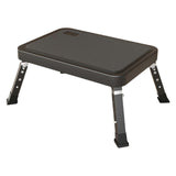 (Black) Folding Step Stool for Adults Kids Portable Metal Ladder with Nonslip Platform Ideal for Kitchen Bathroom Camping Office  Black