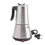 Electric Stove Espresso Maker Moka Pot 6 Cups Classic Maker Eu Plug