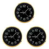 12 Inch Round Large Luminous Wall Clock Glow in the Dark Non-Ticking Indoor Decor
