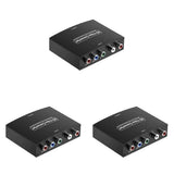 3X Ypbpr to Component to -Compatible HD Converter Ypbpr+L/Raudio to -Compatible Converter
