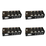 1Pc 4-Channel 3-Pin XLR Audio and over Network Cable Extender, DMX512 Network Signal Extender