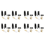 8X Alto Sax Saxophone Mouthpiece Plastic with Cap Metal Buckle Mouthpiece Patches Pads Cushions
