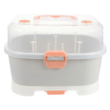 Portable Baby Milk Bottle Storage Case Useful Baby Bottle Box Tableware Box Practical Outdoor Supply for Travel Home Outdoor (Grey)
