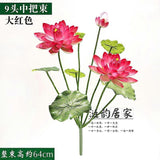 Faux Lotus Flower Picks: EVA Fake Artificial Lotus Flowers Stems Bouquets for DIY Floral Arrangements Wedding Centerpieces Decorations