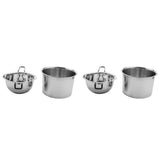 4 Pack Double Boiler Pot Set Stainless Steel Melting Pot for Melting Chocolate Soap Wax Candle Makin