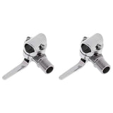 2X Marine VHF Antenna Mount Rail Mount Adjustable Antenna Base Mount Heavy Duty Ratchet Mount Base P